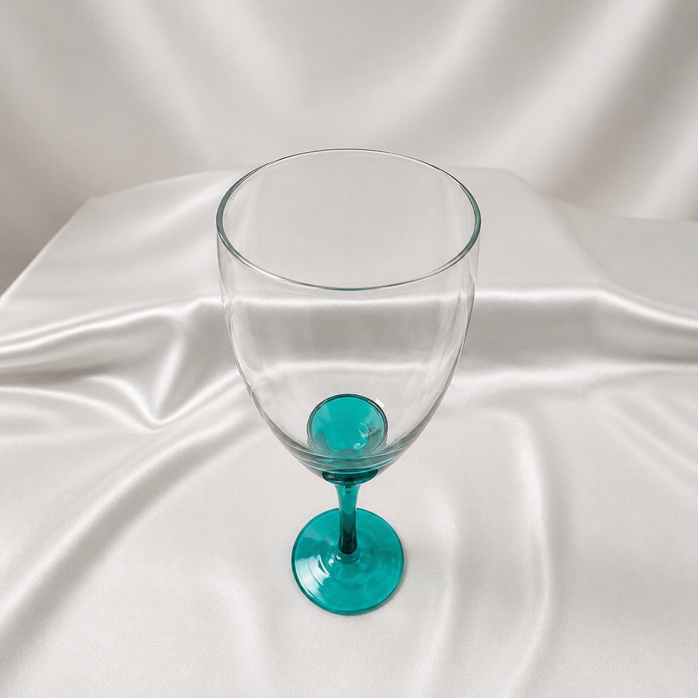 Libbey Domaine Juniper Green Champagne Flutes Set of 4 Green Stem 9.75 inch - Picture 12 of 16